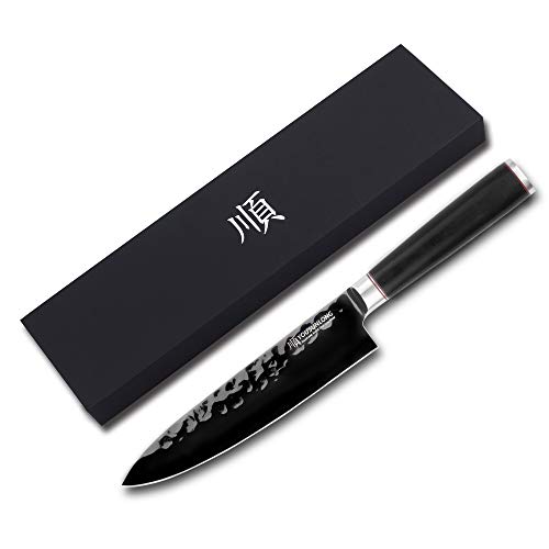 YOUSUNLONG Chef Knife 8 Inch Kitchen Knife -Japanese High Carbon Stainless Steel AUS8 Steel- Leadwood Handle -Cut meat and vegetables - Image 4