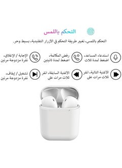 JOEROOM Bluetooth In-Ear Headphones with Charging Case White  - Image 5