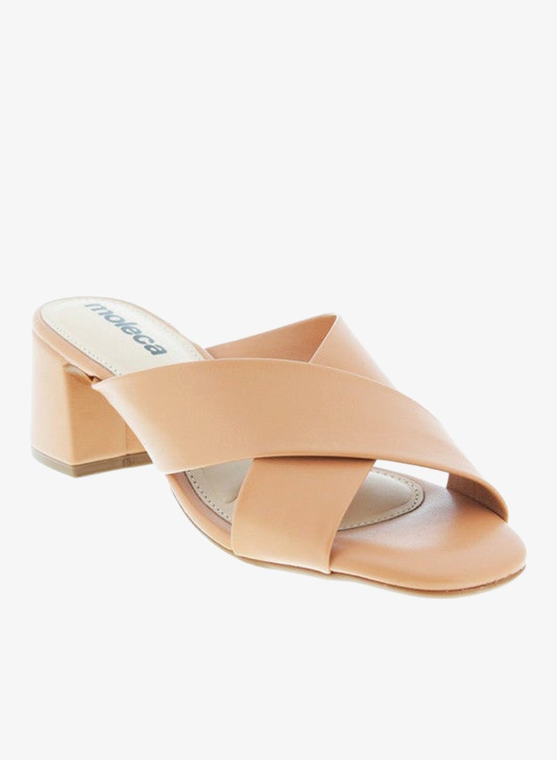 MOLECA Mid Heels Sandals for Women – Sling Back Heel Sandals for Girls with Ankle Strap - Image 1