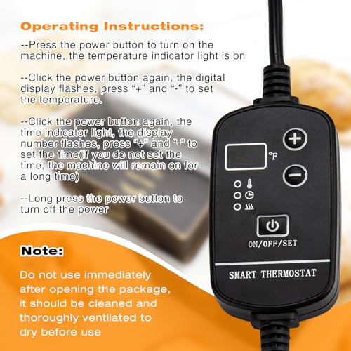 Ftzataz Sourdough Warming Mat with Bread Proofer Warming Box, Sourdough Heating Mat Used to Provide Sufficient Temperature for Bread Proofing, Sourdough Warming, Sourdough Heating, Dough Riser - Image 4