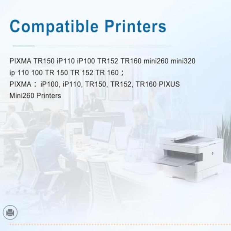 حزمة حبر الطابعة المحمولة: خراطيش ألوان PGI-35 سوداء CLI-36، متوافقة مع Canon TR150، IP110، IP100، Mini 260/320، أداء موثوق به عالي الإنتاجية - Image 5