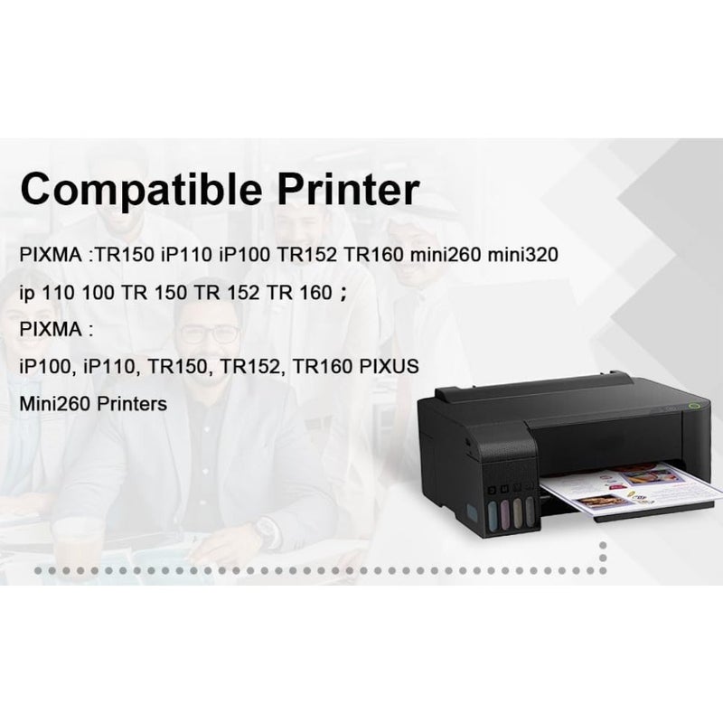 حزمة حبر الطابعة المحمولة: خراطيش ألوان PGI-35 سوداء CLI-36، متوافقة مع Canon TR150، IP110، IP100، Mini 260/320، أداء موثوق به عالي الإنتاجية - Image 4