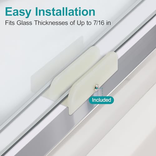 VYH M6219 Sliding Shower Door Bottom Track (Top-Hung Shower Door Track), Suitable for 7/16-inch Thick Glass, 1/2-inch Channels, Glass Shower Door Plastic Track M6219 (2 Pack) - Image 3