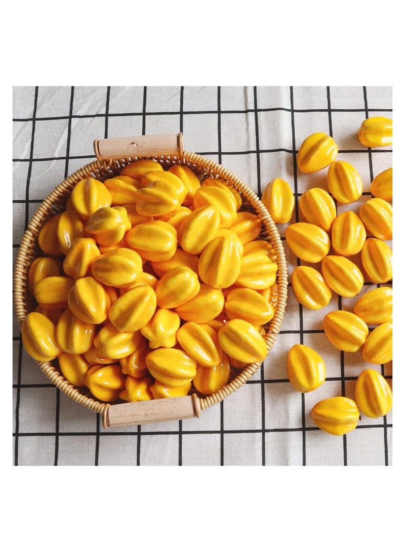 Excefore Lifelike Fake Mini Carambola, Artificial Fruit Photograph Prop Model, for Home Kitchen Party Decor, 30pcs - Image 2