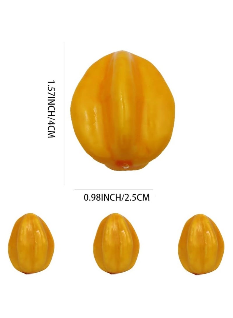 Excefore Lifelike Fake Mini Carambola, Artificial Fruit Photograph Prop Model, for Home Kitchen Party Decor, 30pcs - Image 4