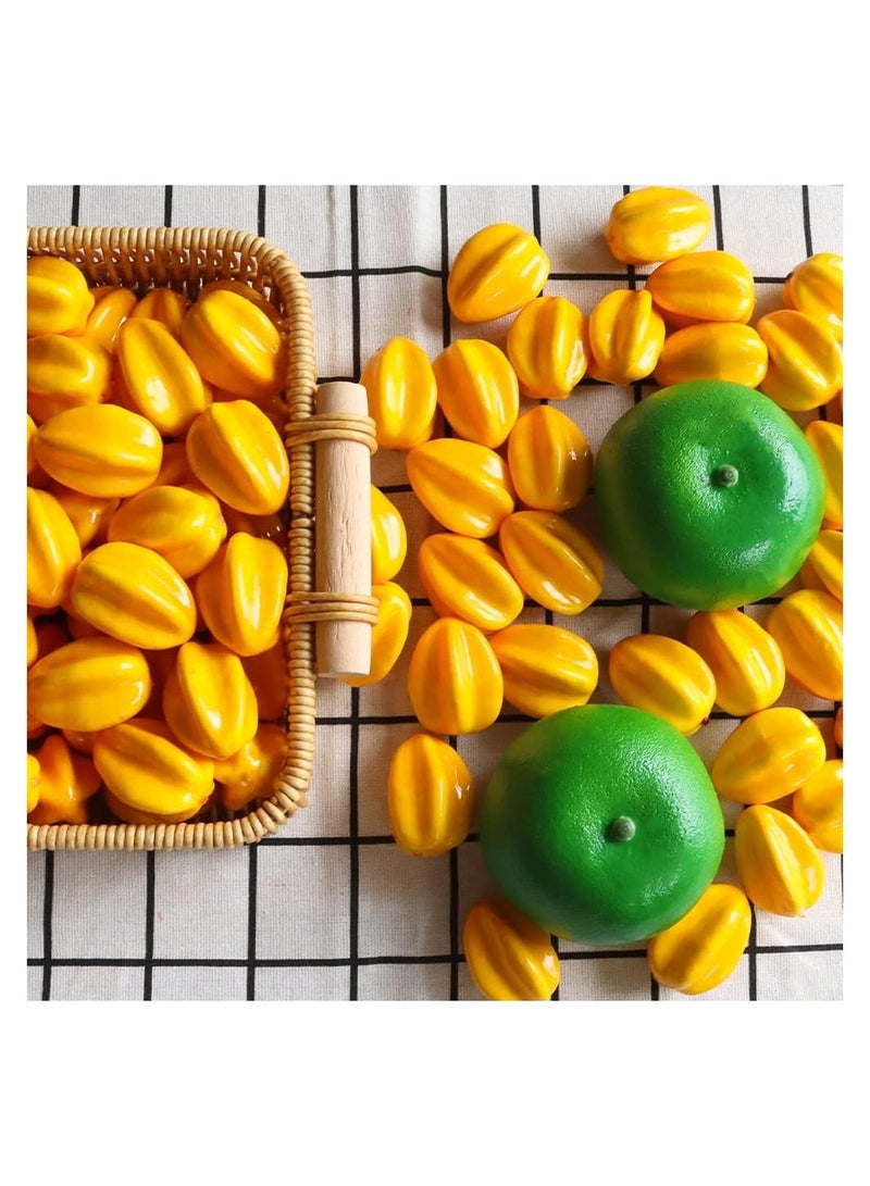 Excefore Lifelike Fake Mini Carambola, Artificial Fruit Photograph Prop Model, for Home Kitchen Party Decor, 30pcs - Image 5