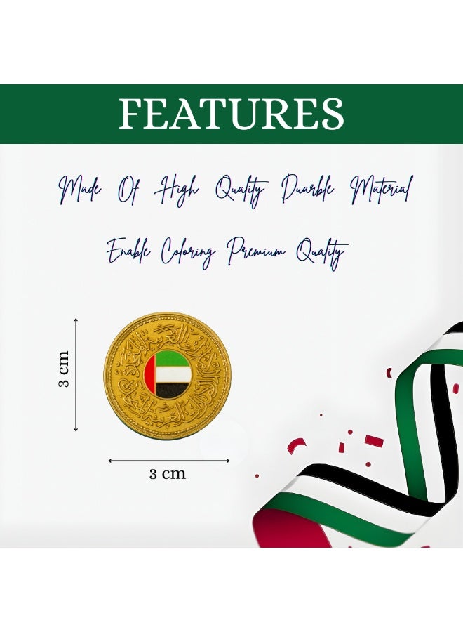 PRINTSHOP4ME UAE National Day Badges for celebrating National | Flag day and spirit of union badges for men | Women | Kids for events - Image 3
