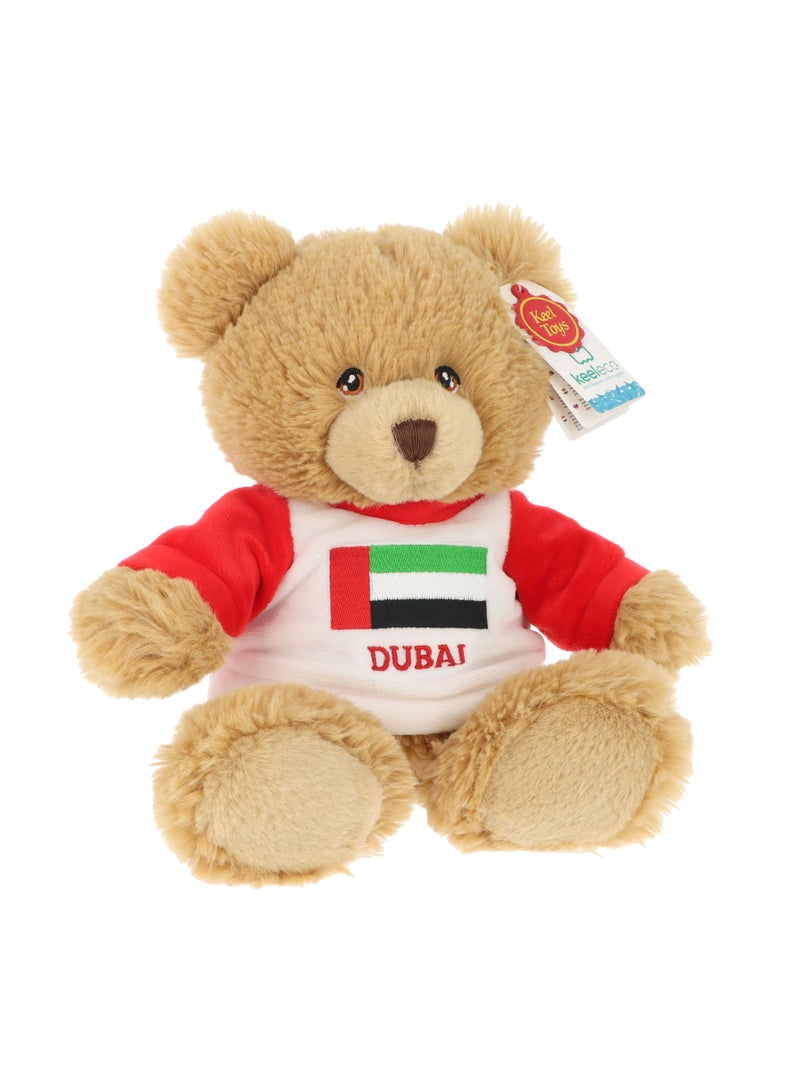 Keel Toys Keeleco Brown Bear - Dubai 25cm Soft Toy | Collectable Plush Toy | Stuffed Toy | Gift for Kids and Adults