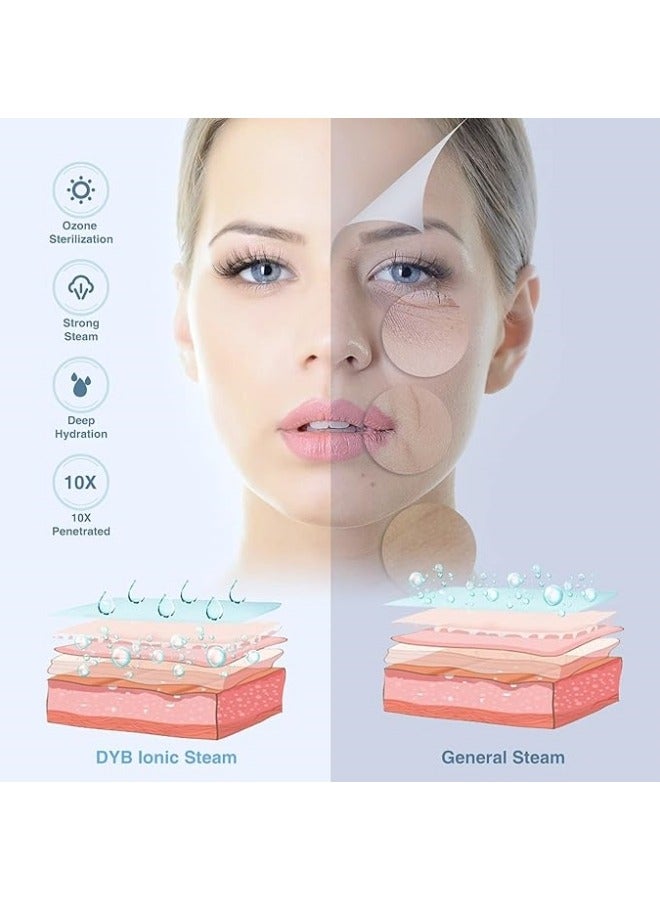 Portable Facial Steamer, Nano Ionic Face Steamer with 360°Rotatable Sprayer,Mini Facial Steamer for Salon and Spa - Image 2