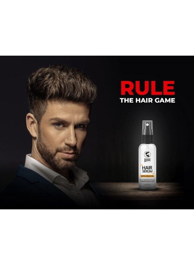 BEARDO Beardo Hair Growth Serum For Men | Seals in Moisture, Tames Brittle and Frizzy Hair | Contains Argan oil to promote Hair Growth | For Softer Shinier and Thicker Hair - 1.69 oz - Image 2