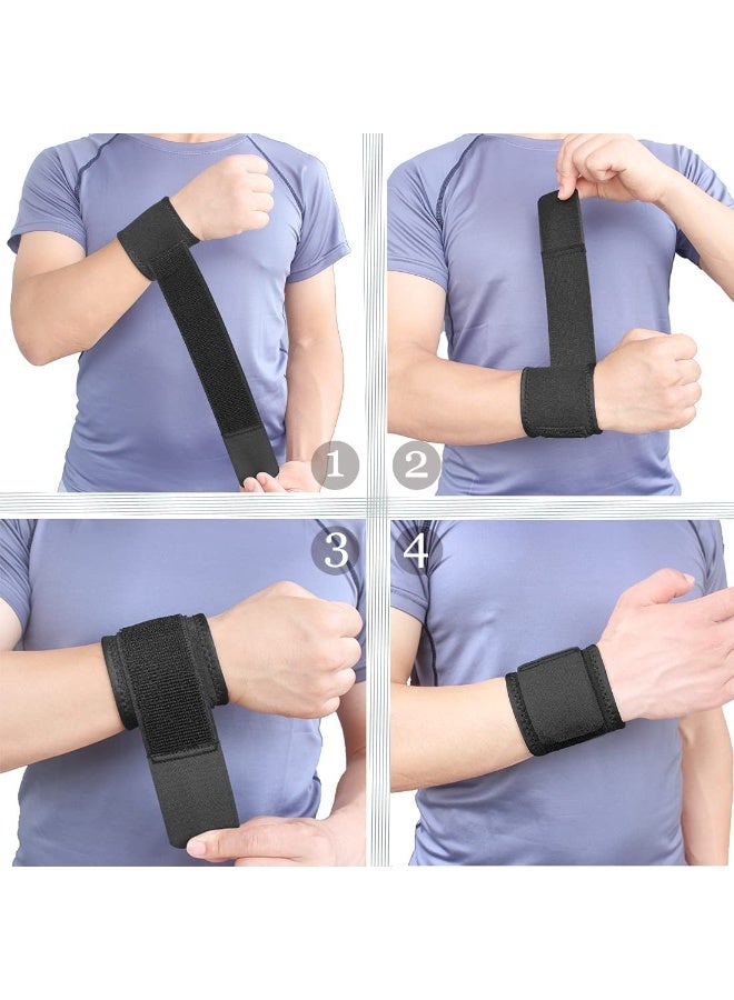 Wrist Brace Support Wraps – Adjustable & Comfortable Wrist Straps for Fitness, Weightlifting & Daily Pain Relief - Image 2