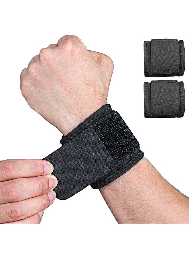 Wrist Brace Support Wraps – Adjustable & Comfortable Wrist Straps for Fitness, Weightlifting & Daily Pain Relief - Image 1