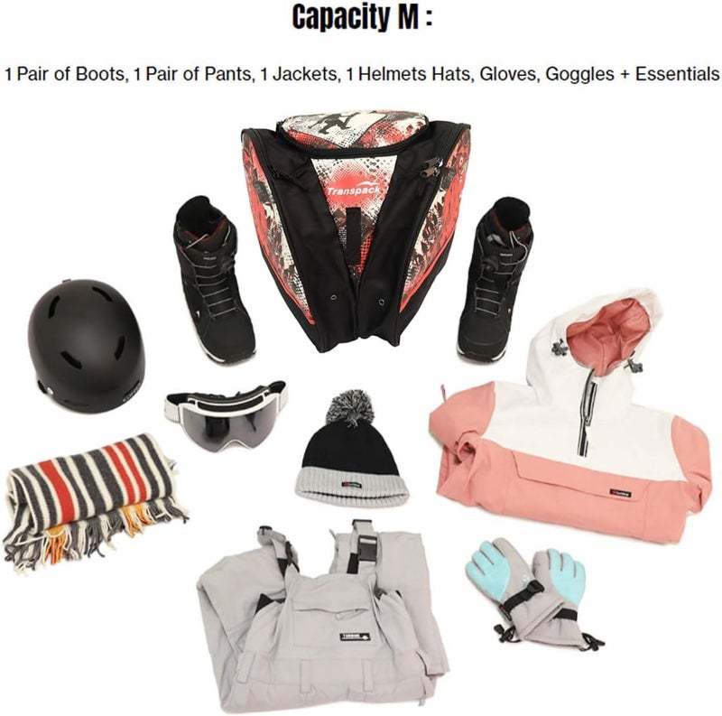 Transpack Edge Junior Water-Resistant 33L Ski/Snowboard Boot Helmet Goggles & Gear Backpack Bag - Image 5