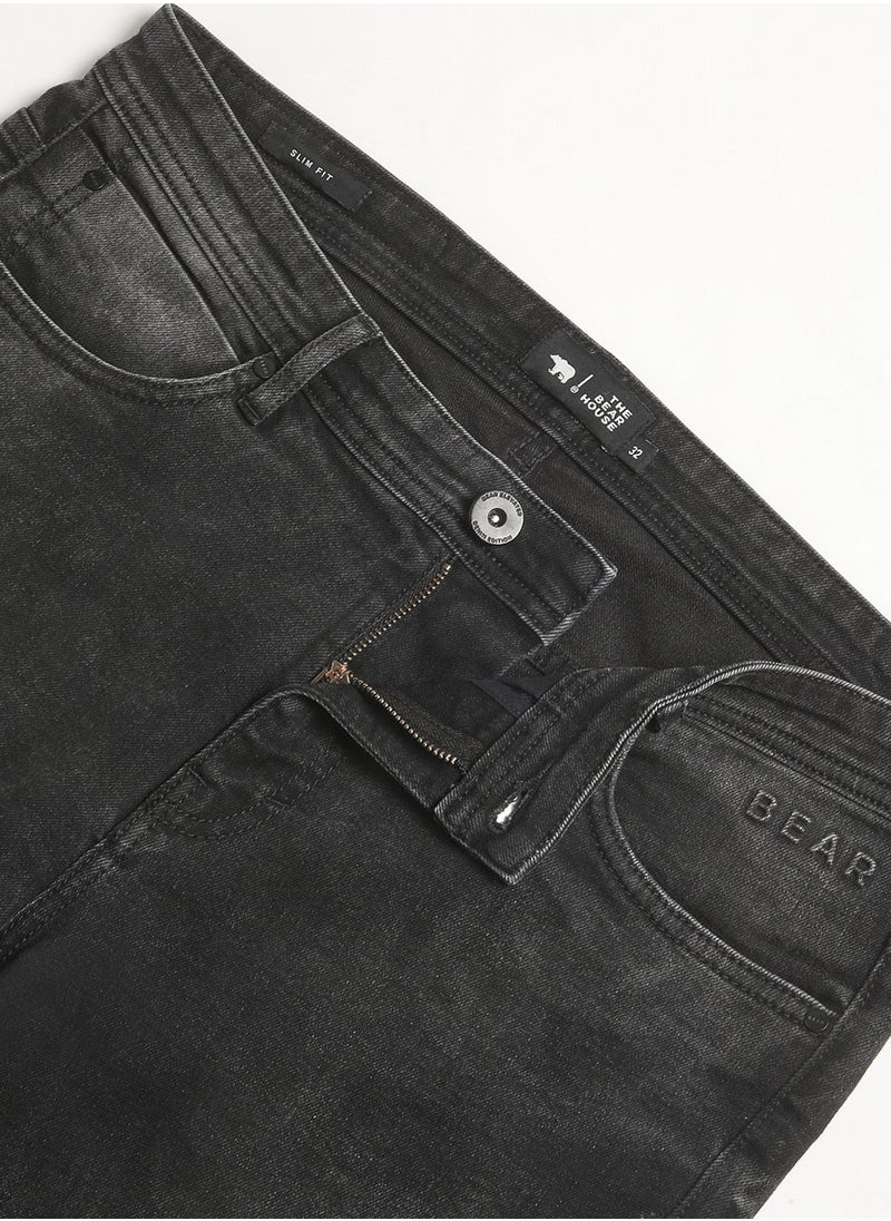 THE BEAR HOUSE - Men’s Jeans Lightweighted & Comfortable, Perfect for Casual Wear, Ideal for Everyday & Summer Wear - Image 1