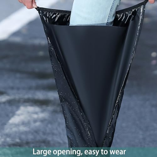 YUISI Reusable Waterproof Shoe Covers for Rain, 23 Inch Foldable Tall Boot Design Rain Cover for Shoes (8 UK) - Image 4