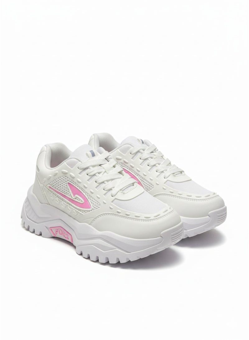 فيبراندا كوتشي أبيض عصري ومميز L-1040-ابيض&بينك - Image 3