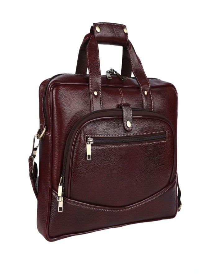 RSN Genuine Leather Laptop Messenger Bag for Laptop/Mac Book up to 15.6 inch for Office/Business - Image 2