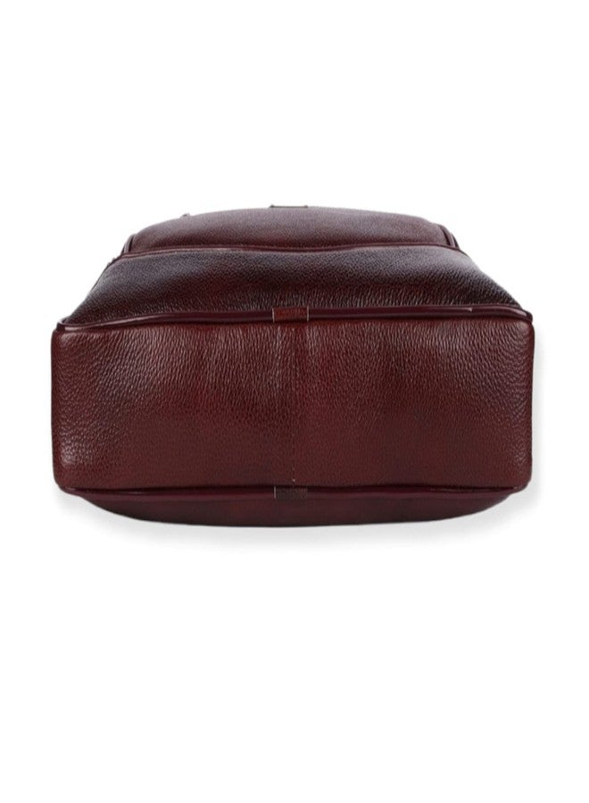 RSN Genuine Leather Laptop Messenger Bag for Laptop/Mac Book up to 15.6 inch for Office/Business - Image 4