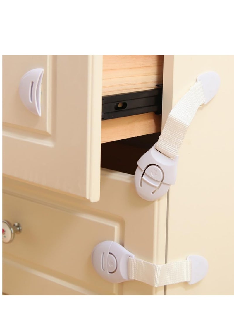 Plan A - Child Safety Lock, Multi-Use Child Safety Lock, Suitable for Cabinets, Drawers, Refrigerators, Windows, Strong Adhesive for Easy Installation, No Drilling, Child Protection (20cm, 1pcs, 3) - Image 1