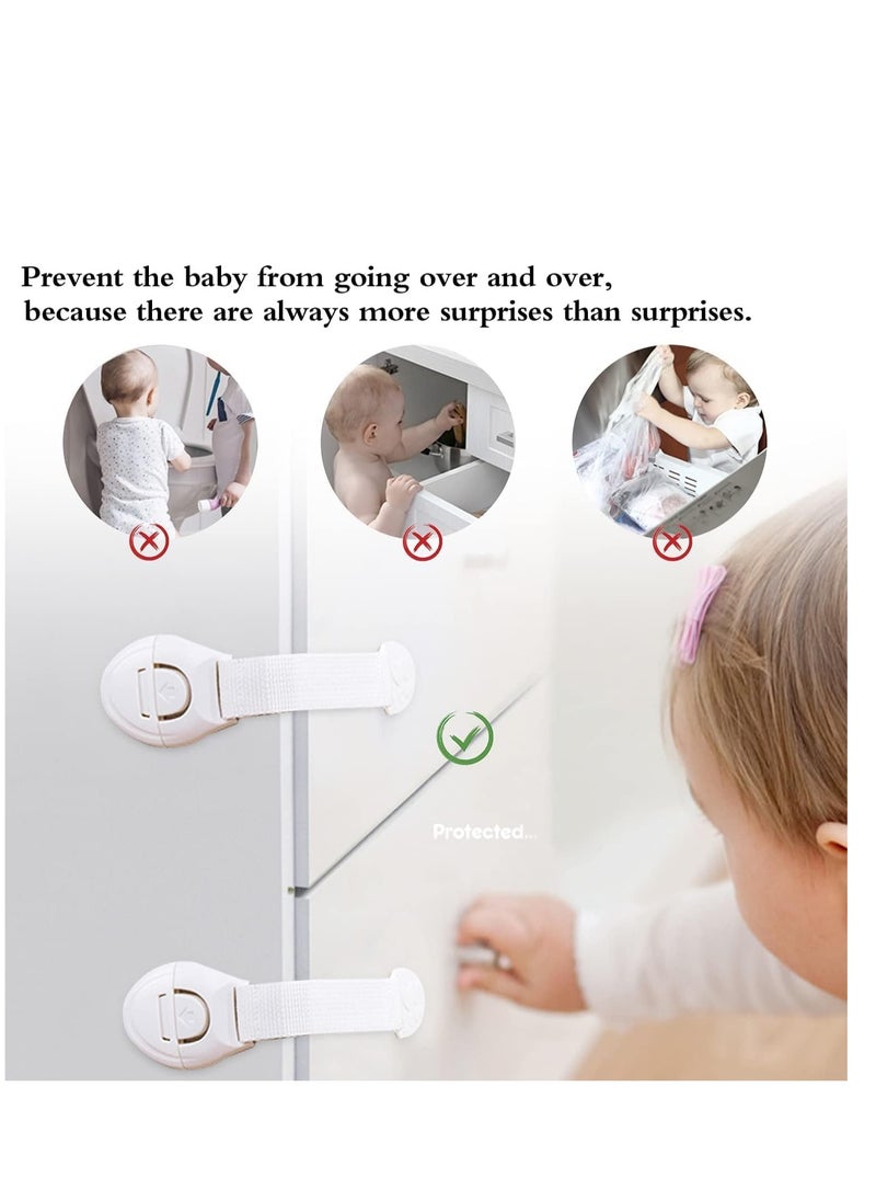 Plan A - Child Safety Lock, Multi-Use Child Safety Lock, Suitable for Cabinets, Drawers, Refrigerators, Windows, Strong Adhesive for Easy Installation, No Drilling, Child Protection (20cm, 1pcs, 3) - Image 1