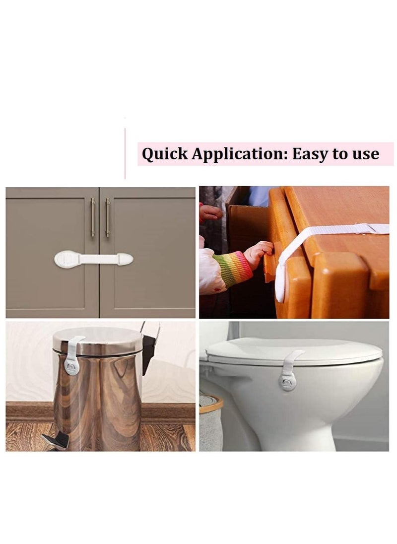 Plan A - Child Safety Lock, Multi-Use Child Safety Lock, Suitable for Cabinets, Drawers, Refrigerators, Windows, Strong Adhesive for Easy Installation, No Drilling, Child Protection (20cm, 1pcs, 3) - Image 1