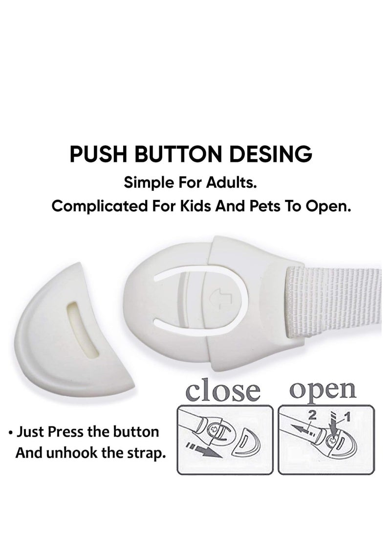 Plan A - Child Safety Lock, Multi-Use Child Safety Lock, Suitable for Cabinets, Drawers, Refrigerators, Windows, Strong Adhesive for Easy Installation, No Drilling, Child Protection (20cm, 1pcs, 3) - Image 1