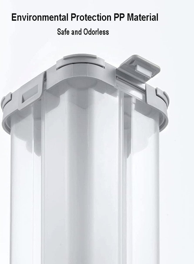 HAPPI Multipurpose Plastic 4 In 1 Masala Box for Kitchen, Spice Boxes for Kitchen, Transparent 4 Section Storage Containers Airtight Lock Grocery,Cereal,Dry Fruits Dabba 2500 Ml (Black) - Image 4