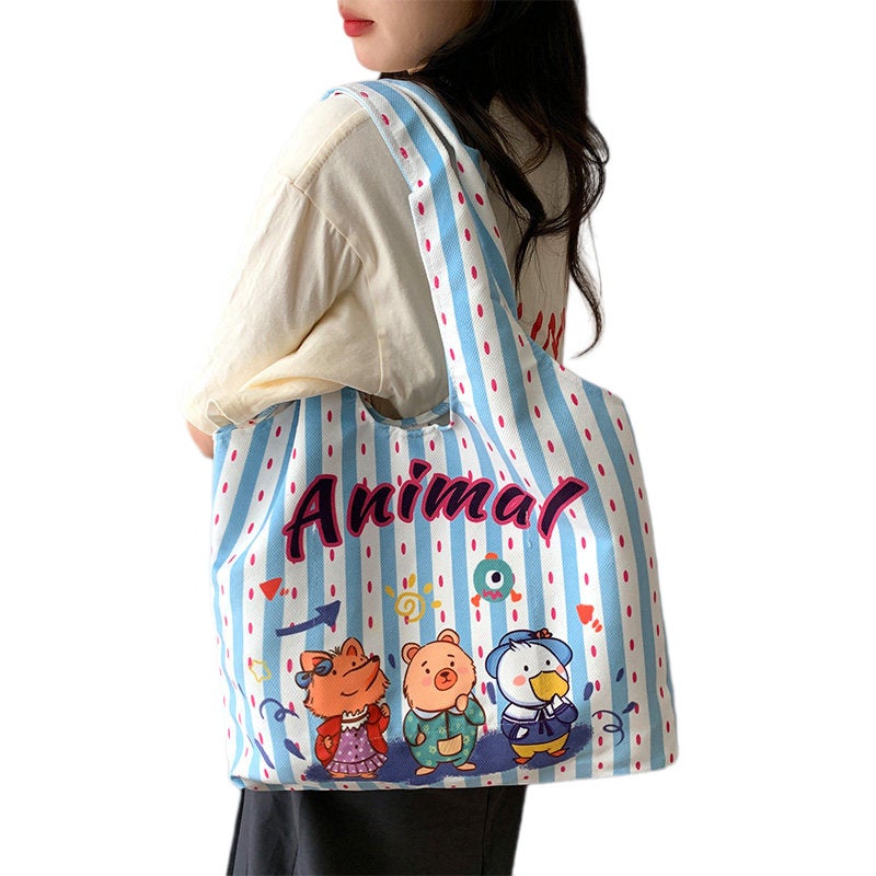 Women's Canvas Shoulder Bag Tote - Image 5