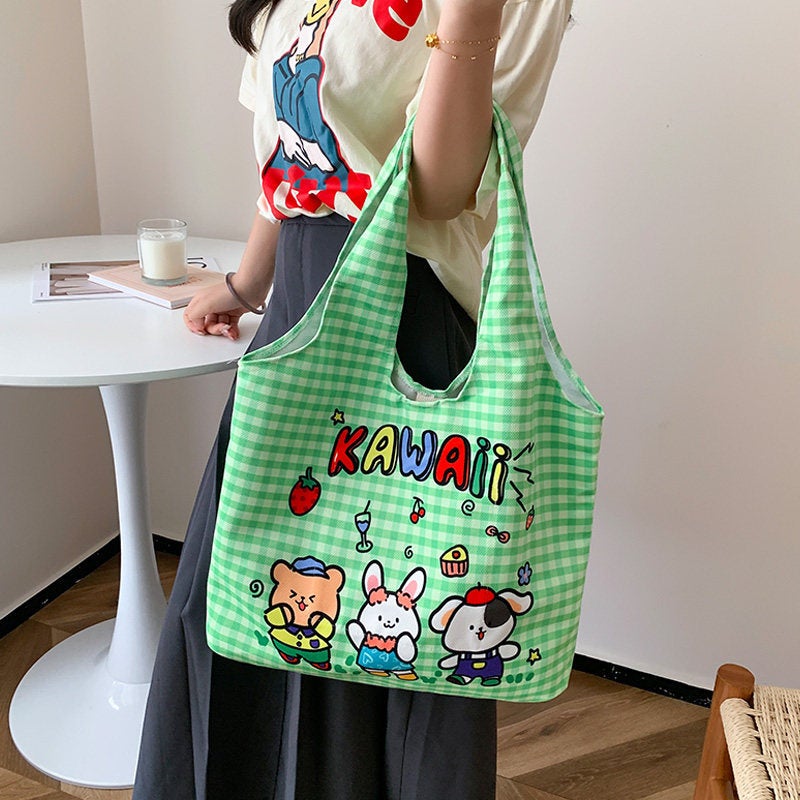 Women's Canvas Shoulder Bag Tote - Image 3