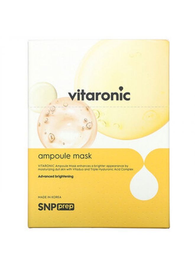 SNP SNP Vitaronic Ampoule Beauty Sheet Mask 10 Sheet 0.84 fl oz (25 ml) Each 