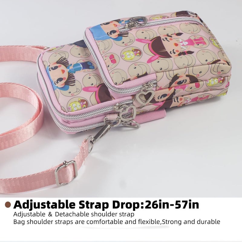 JANKS Small Crossbody Bag for Women - Mini Phone Purses with Crossbody Strap and Wallet - Nylon Arm Bag - Image 4