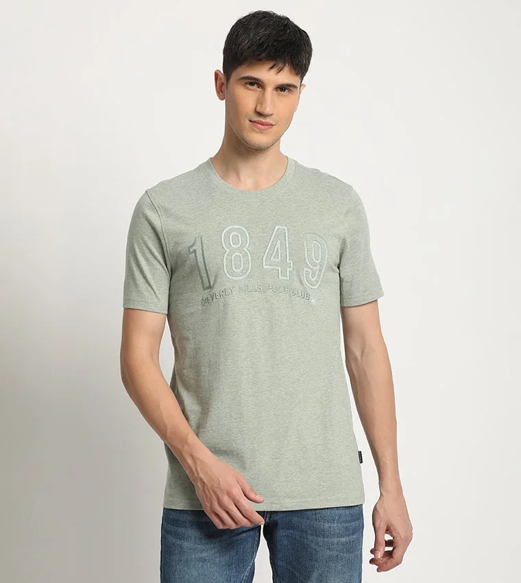 Beverly Hills Polo Club Printed Crew Neck Short Sleeves T-Shirt