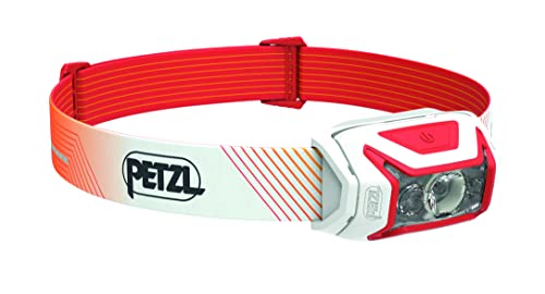 PETZL ACTIK CORE Headlamp - Powerful, Rechargeable 600 Lumen Light with Red Lighting for Hiking, Climbing, and Camping - Red - Image 1