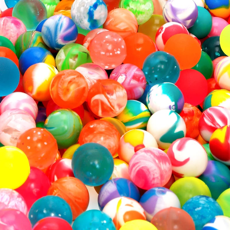Pllieay 264 Pieces Bouncy Balls in Bulk 3 Style Random Small Rubber Bouncy Balls for Kids Party Favors 20mm078Inch Neon Bouncing Balls for Gift Bag Filling and Vending Machines - Image 3