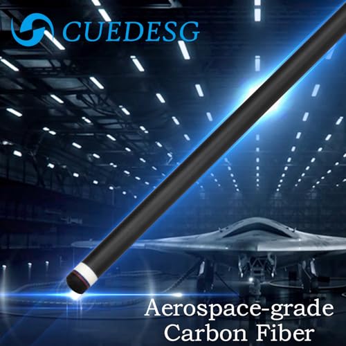 CUEDESG Carbon Fiber Pool Cue Stick 105mm118mm125mmLow Deflection Pool Stick with Rare Wood ButtProfessional Cue Stick with Box CaseBird Eye_Blue_125mm - Image 3