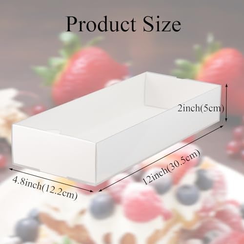 TEMLQPACK 20Pack 12x 4.8 x 2Inches Clear Chocolate Covered Strawberries Boxes for 12 Cookies Boxes Charcuterie Boxes Bakery Boxes Cakesickle Gift Boxes for Christmas Valentine's Mother's Day - Image 3