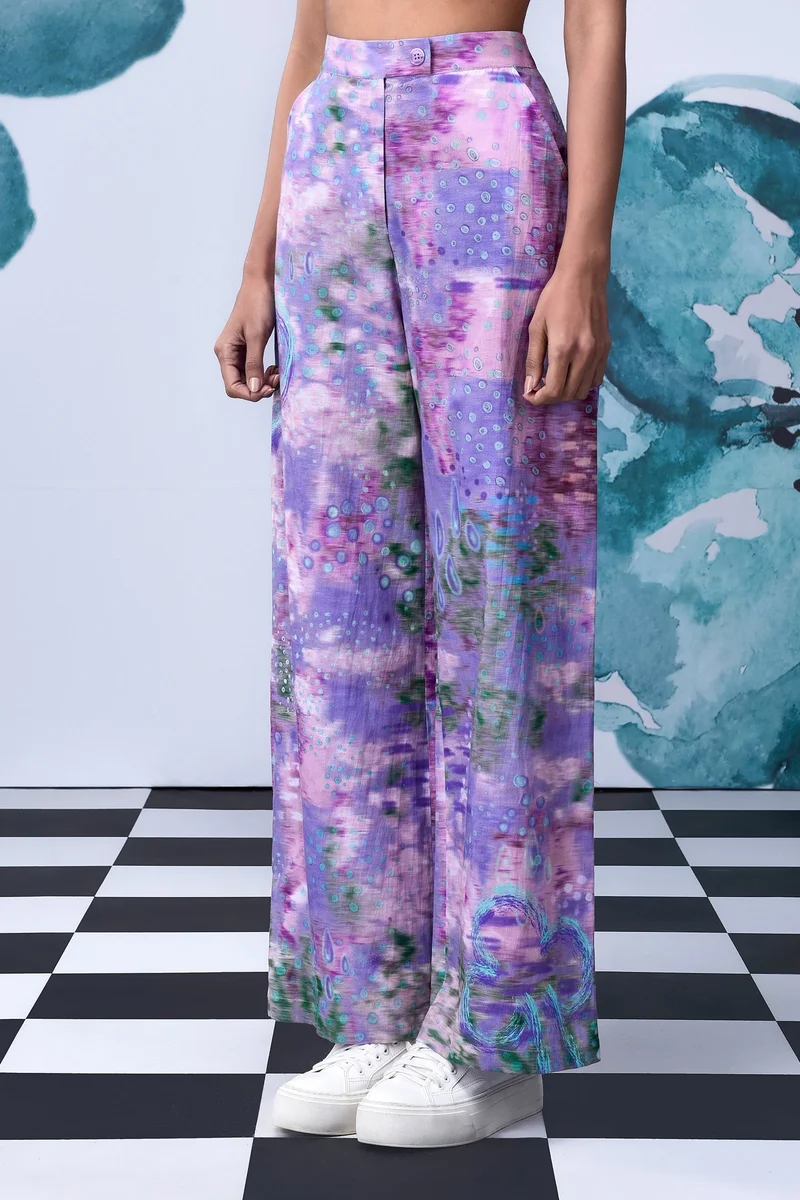 Genes Lecoanet Hemant Pool of Tear Loose Fit Trouser- French Lavender