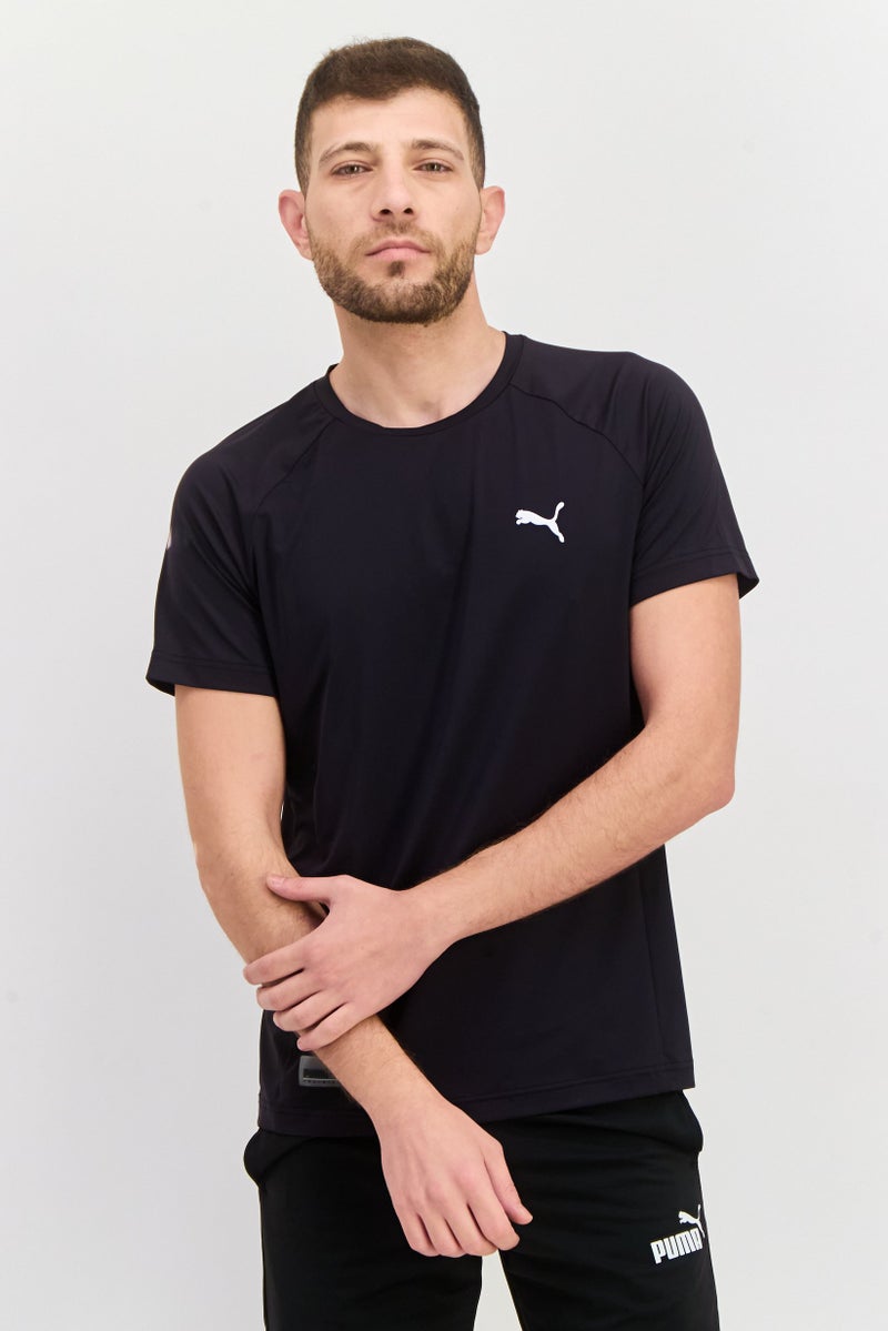 PUMA Men Sportswear Fit Short Sleeves Training T-Shirt, Black - Image 1