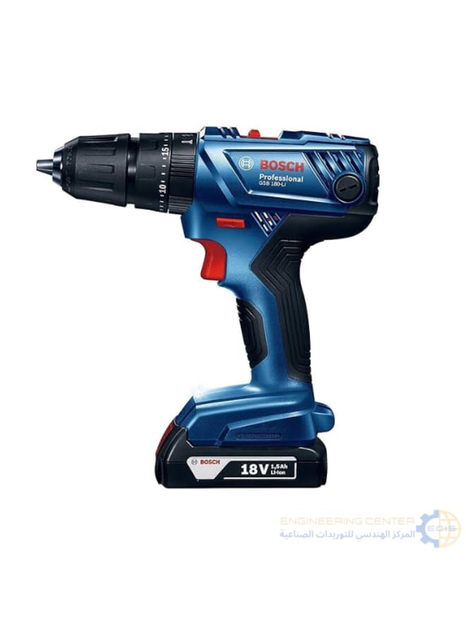 Bosch GSB 183-LI 18V Cordless Impact Drill, 13mm, Standard Chuck, 2 Batteries, Malaysian