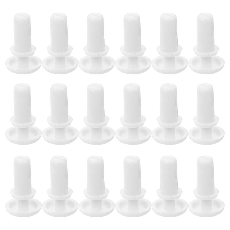 GANAZONO 100pcs White Nylon Plastic Expansion Rivet Clips R-Type Fasteners for Car Panel Trim Repair Automotive Body Insulation Clips - Image 1