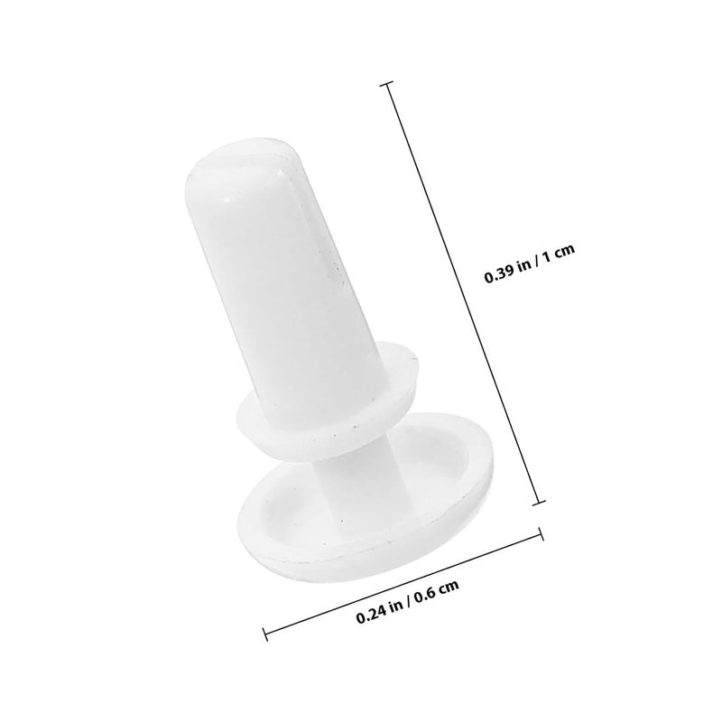 GANAZONO 100pcs White Nylon Plastic Expansion Rivet Clips R-Type Fasteners for Car Panel Trim Repair Automotive Body Insulation Clips - Image 2