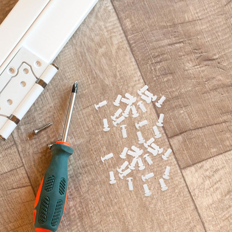 GANAZONO 100pcs White Nylon Plastic Expansion Rivet Clips R-Type Fasteners for Car Panel Trim Repair Automotive Body Insulation Clips - Image 4