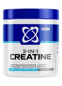 Three In One Creatine Unflavoured 36 servings, 200g