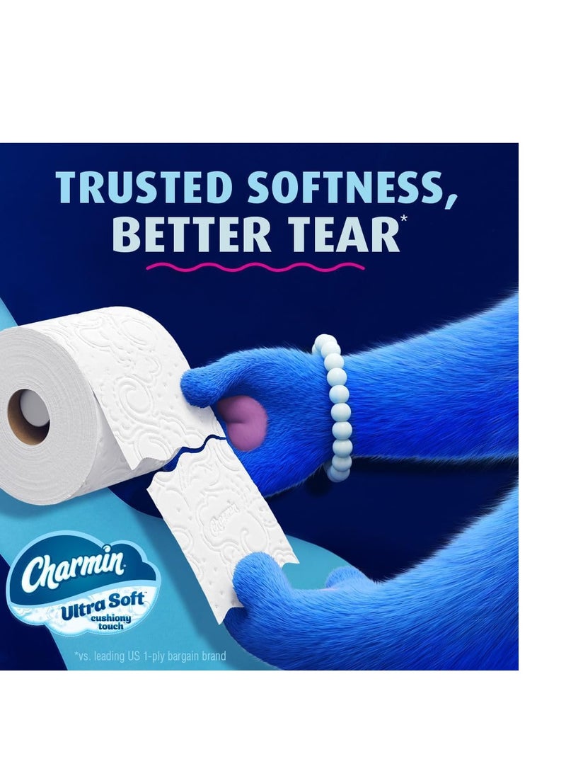 Charmin ورق تواليت تشارمين فائق النعومة بلمسة ناعمة، 24 لفة عائلية كبيرة = 123 لفة عادية  - Image 4