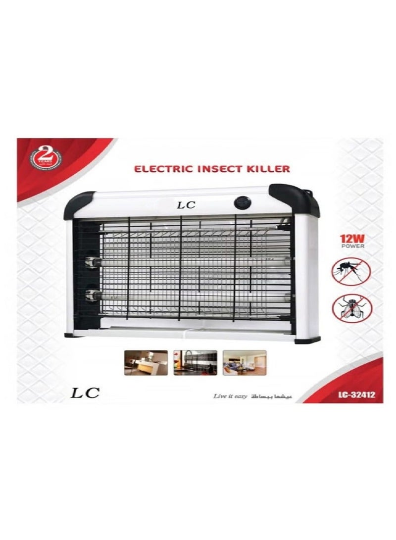 ال سي صاعق حشرات كهربائي 12 واط بضوء فوق بنفسجي - Image 1