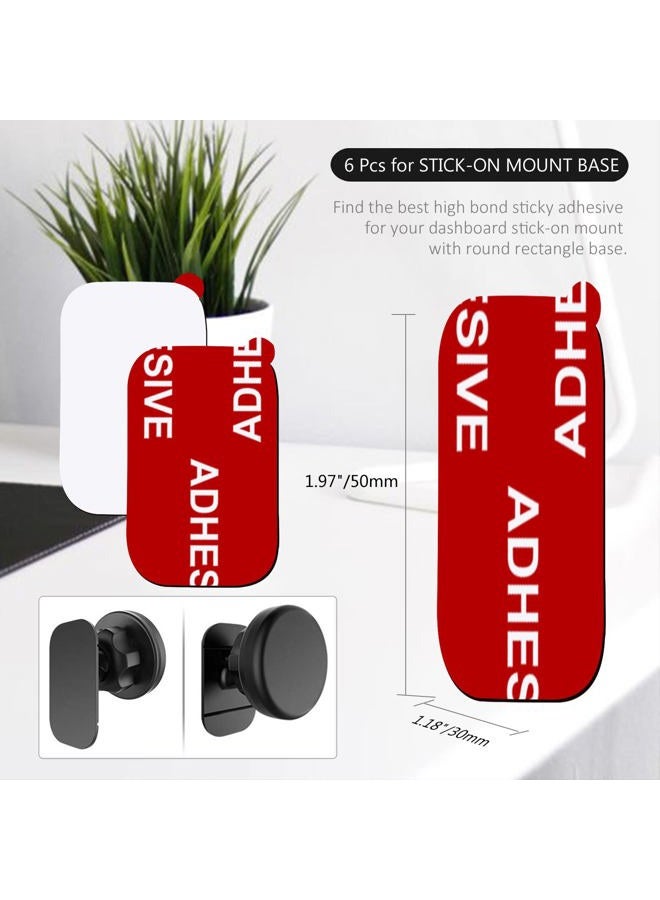 AZXYI Very High Bond Car Adhesive, 9 PCS Dashboard Sticky Adhesive Replacement, Double Sided Sticky Pads Sticker Tapes for Mounting Windshield Dashboard Magnetic Phone Car Mount and Dash Cam - Image 2