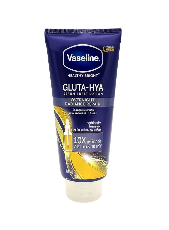 فازلين جلوتا هيا للتألق الليلي، مصل داخل لوشن - 300 مل - Image 1