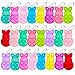Cherislpy 24 PCS Prefilled Easter Eggs with Bunny Pop Bubble Fidget Keychains Toy Inside for Kids Boys Girls Easter Basket Stuffers Party Favors Easter Egg Fillers Hunt - Image 4