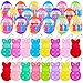 Cherislpy 24 PCS Prefilled Easter Eggs with Bunny Pop Bubble Fidget Keychains Toy Inside for Kids Boys Girls Easter Basket Stuffers Party Favors Easter Egg Fillers Hunt - Image 2
