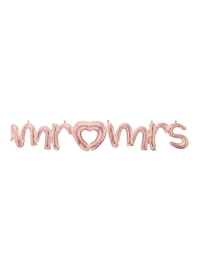 NIBEMINENT Mr And Mrs Phrase Foil Balloon - Image 1